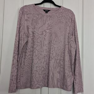 Simply Vera Wang Pink long sleeve shirt beautiful pattern sz XXL
